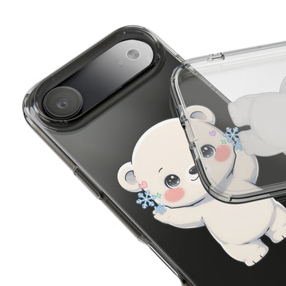 Kawaii Polar Bear Phone Case for a Cozy Winter Gift