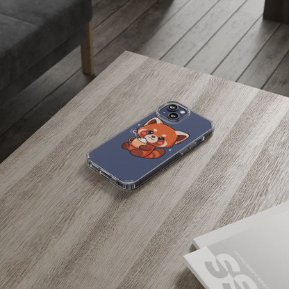 Kawaii Red Panda Phone Case with Latte