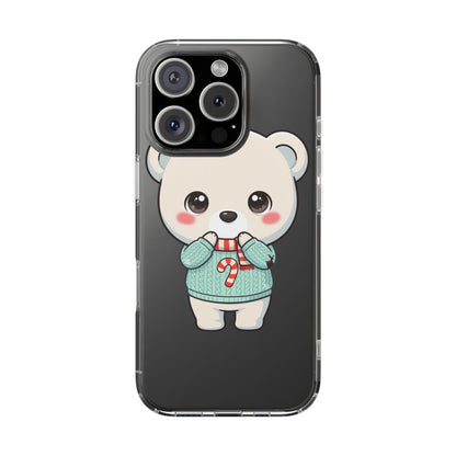 Kawaii Christmas Bear Phone Case for Holiday Season