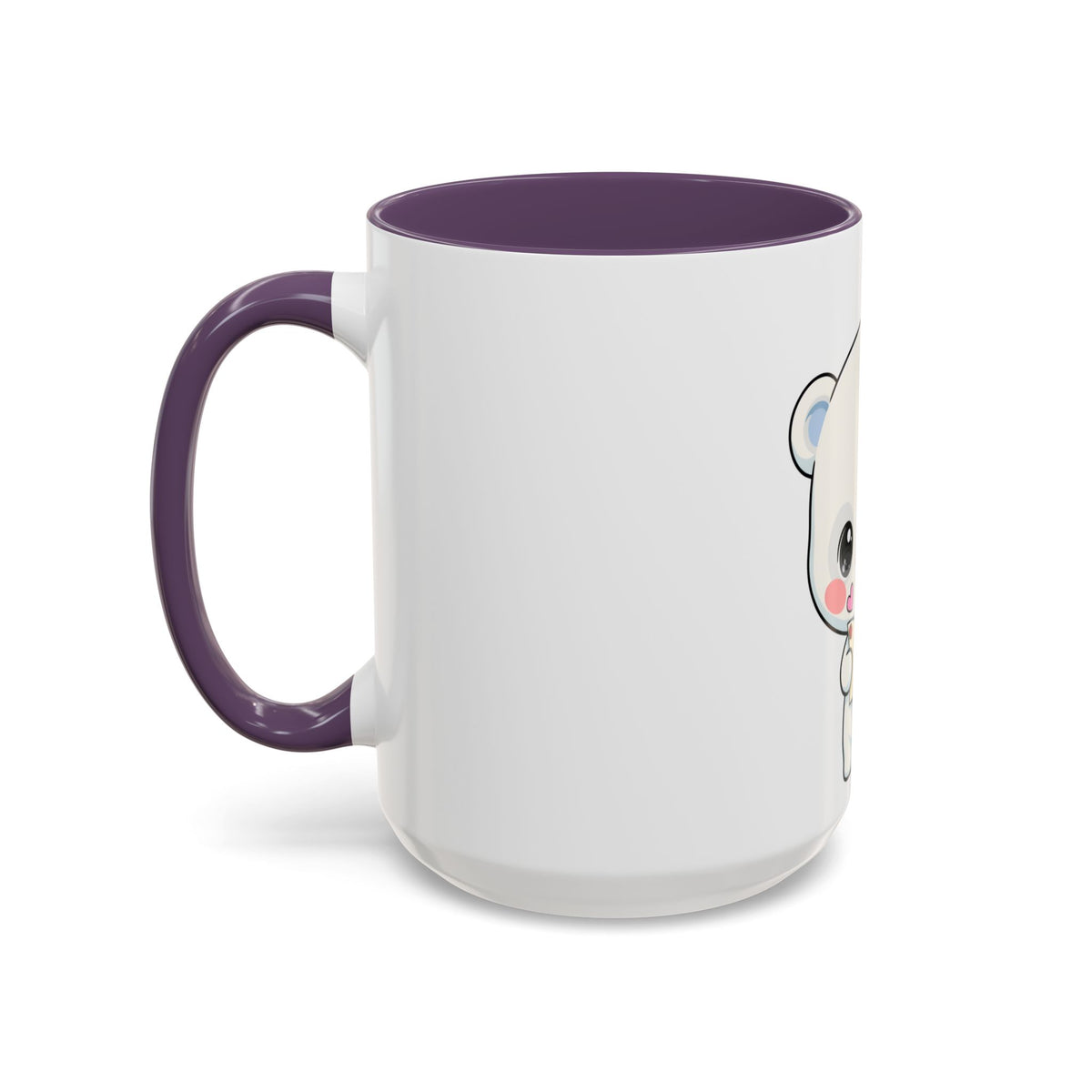 Kawaii Polar Bear Christmas Mug – Santa Letter Accent Mug