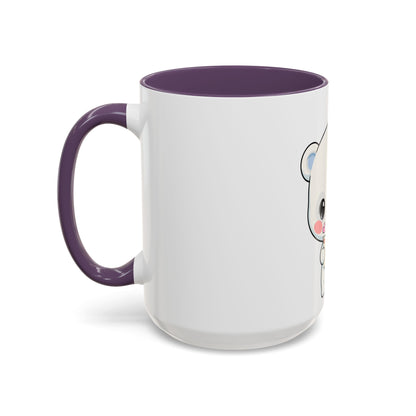 Kawaii Polar Bear Christmas Mug – Santa Letter Accent Mug