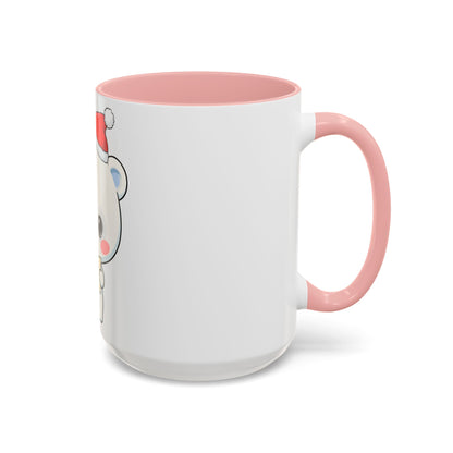 Kawaii Polar Bear Christmas Mug – Santa Letter Accent Mug