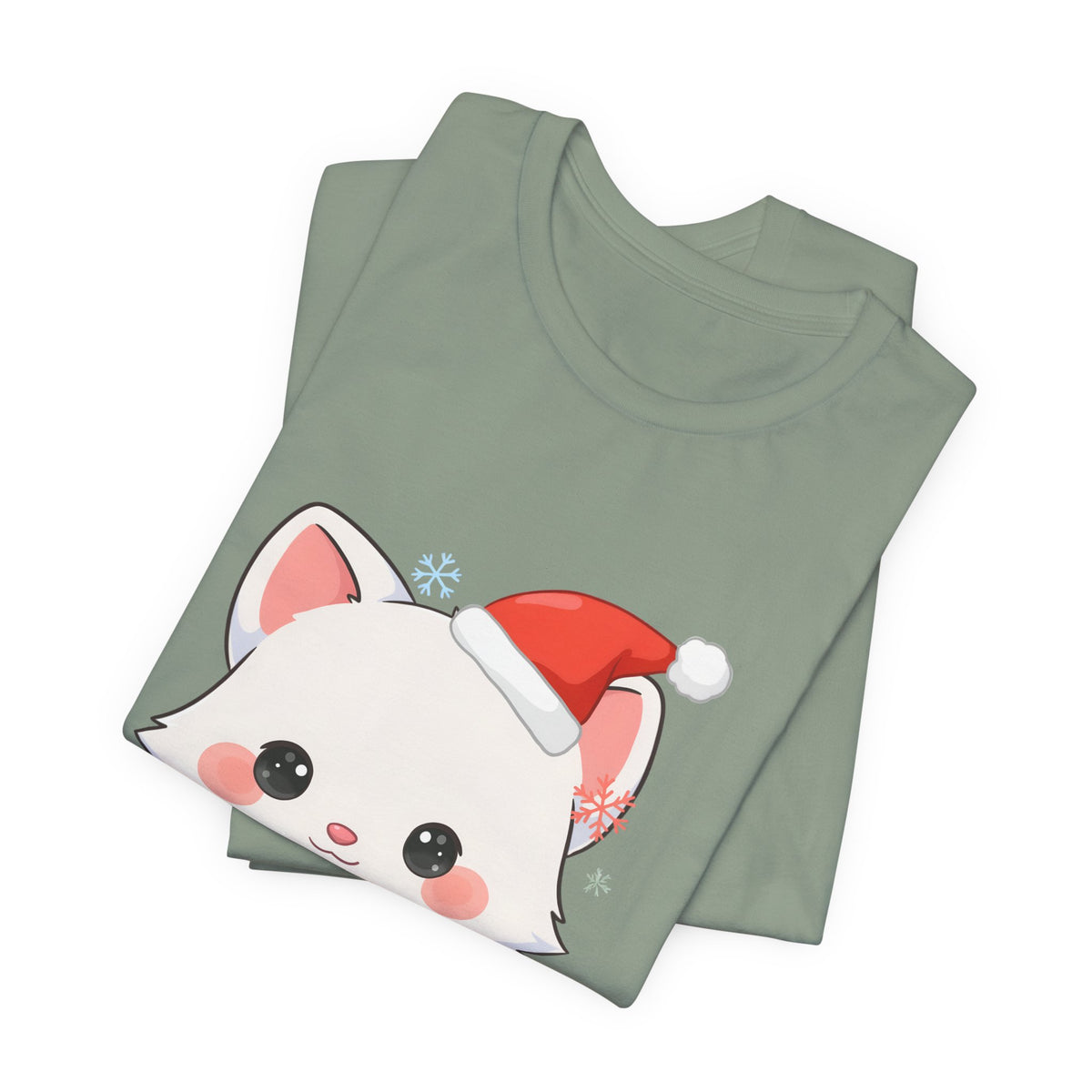 Christmas Arctic Fox T-Shirt for Cozy Holiday Readers