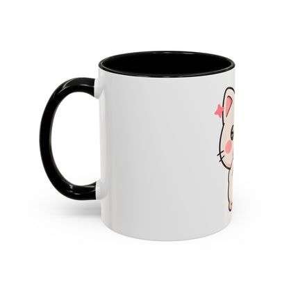 Kawaii Cat Sushi Mug, Cute Accent Coffee Mug
