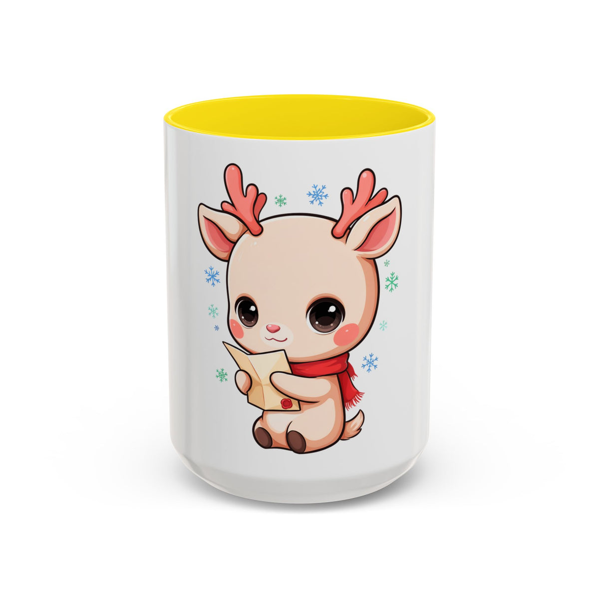 Christmas Reindeer Accent Coffee Mug for Cozy Holiday Mornings