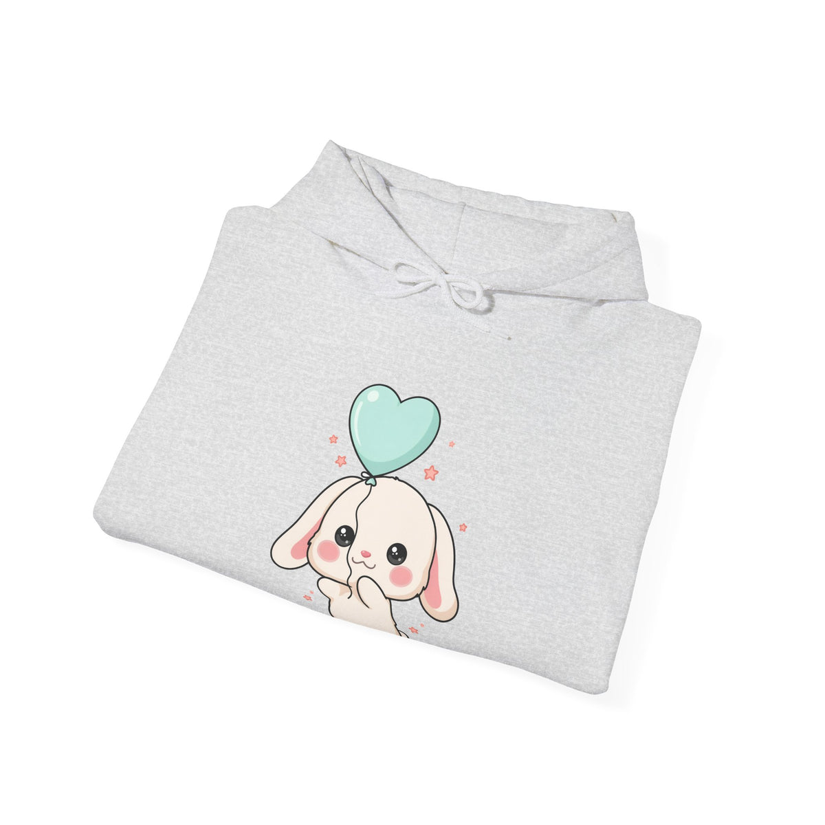 Kawaii Bunny Hoodie, Cute Balloon Rabbit Sweatshirt