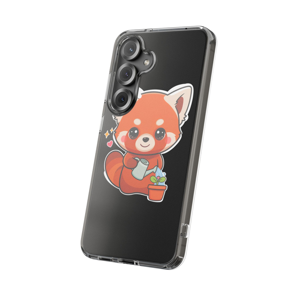 Red Panda Phone Case, Cute Plant Lover Gift
