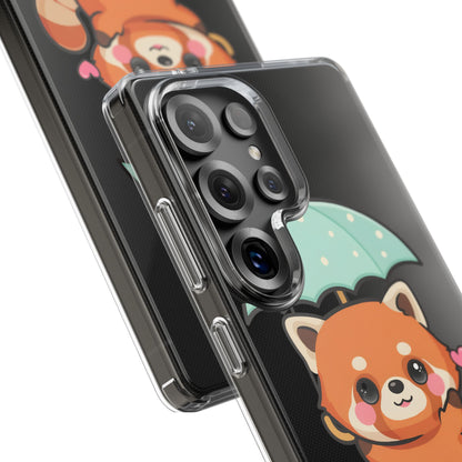 Kawaii Red Panda Clear Impact-Resistant Case