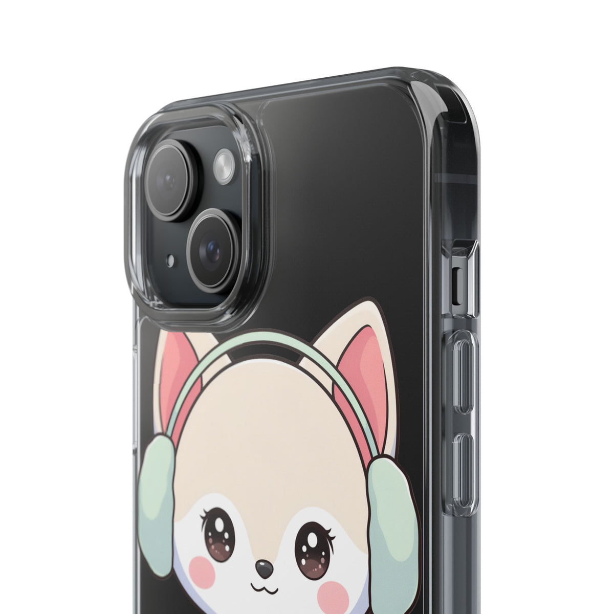 Kawaii Arctic Fox Phone Case – Cozy Winter Cutie