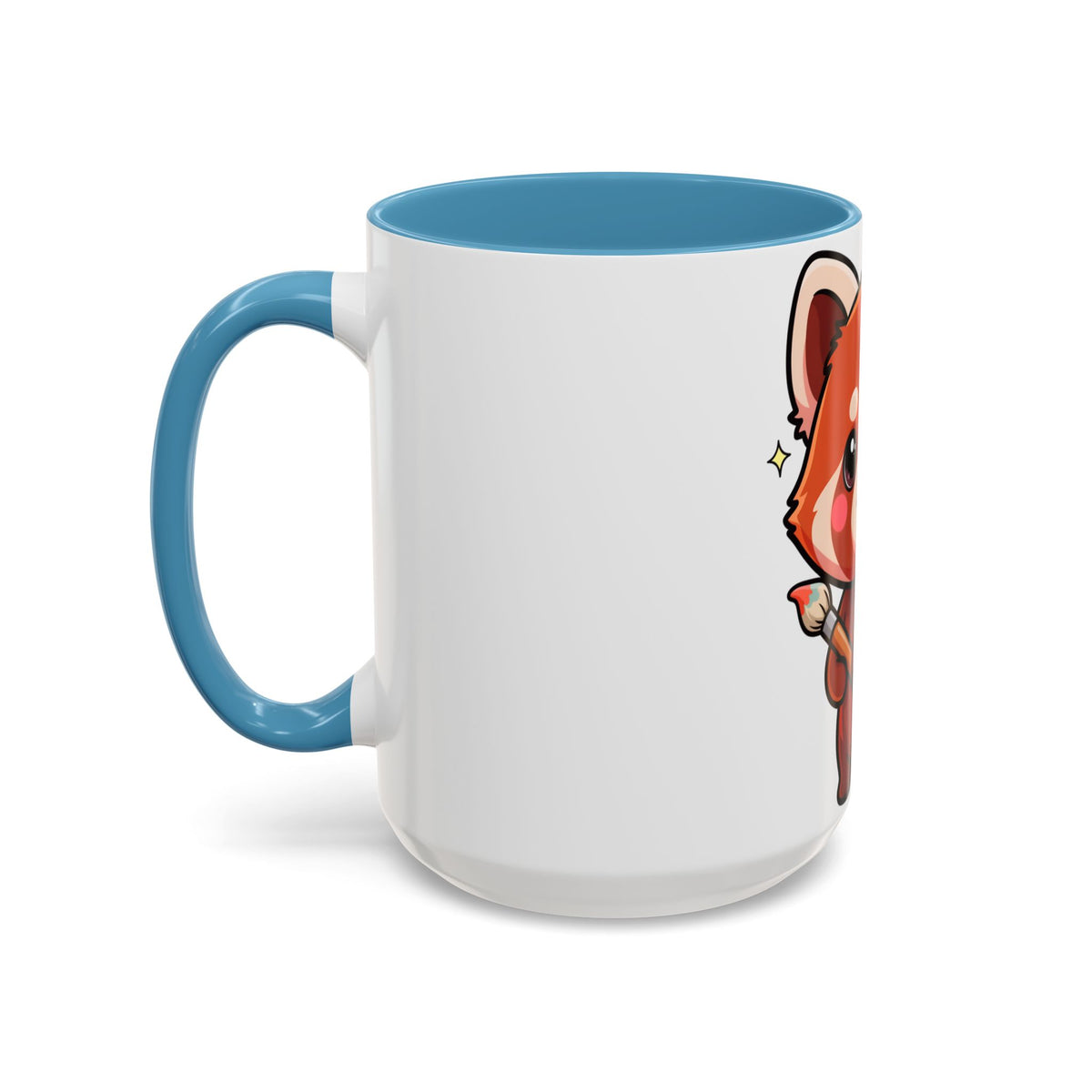 Kawaii Red Panda Accent Coffee Mug for Creative Days