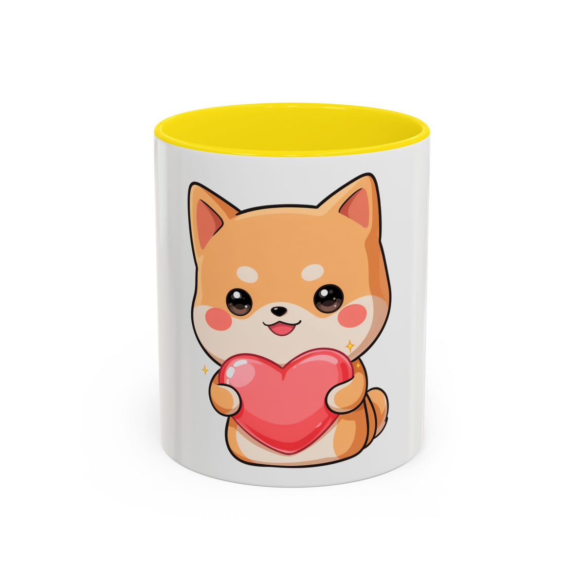 Kawaii Shiba Inu Accent Coffee Mug for Dog Lovers