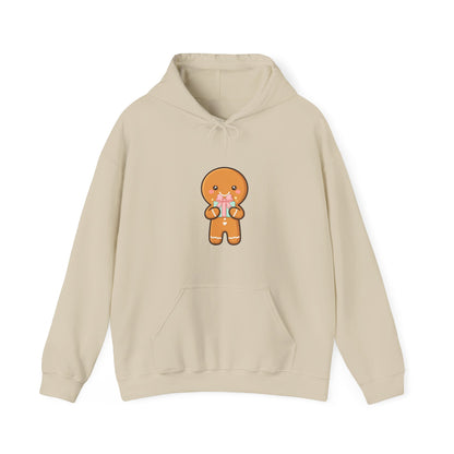 Gingerbread Gift Hoodie, Cute Christmas Unisex Sweatshirt
