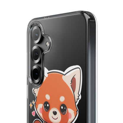 Red Panda Phone Case, Cute Plant Lover Gift