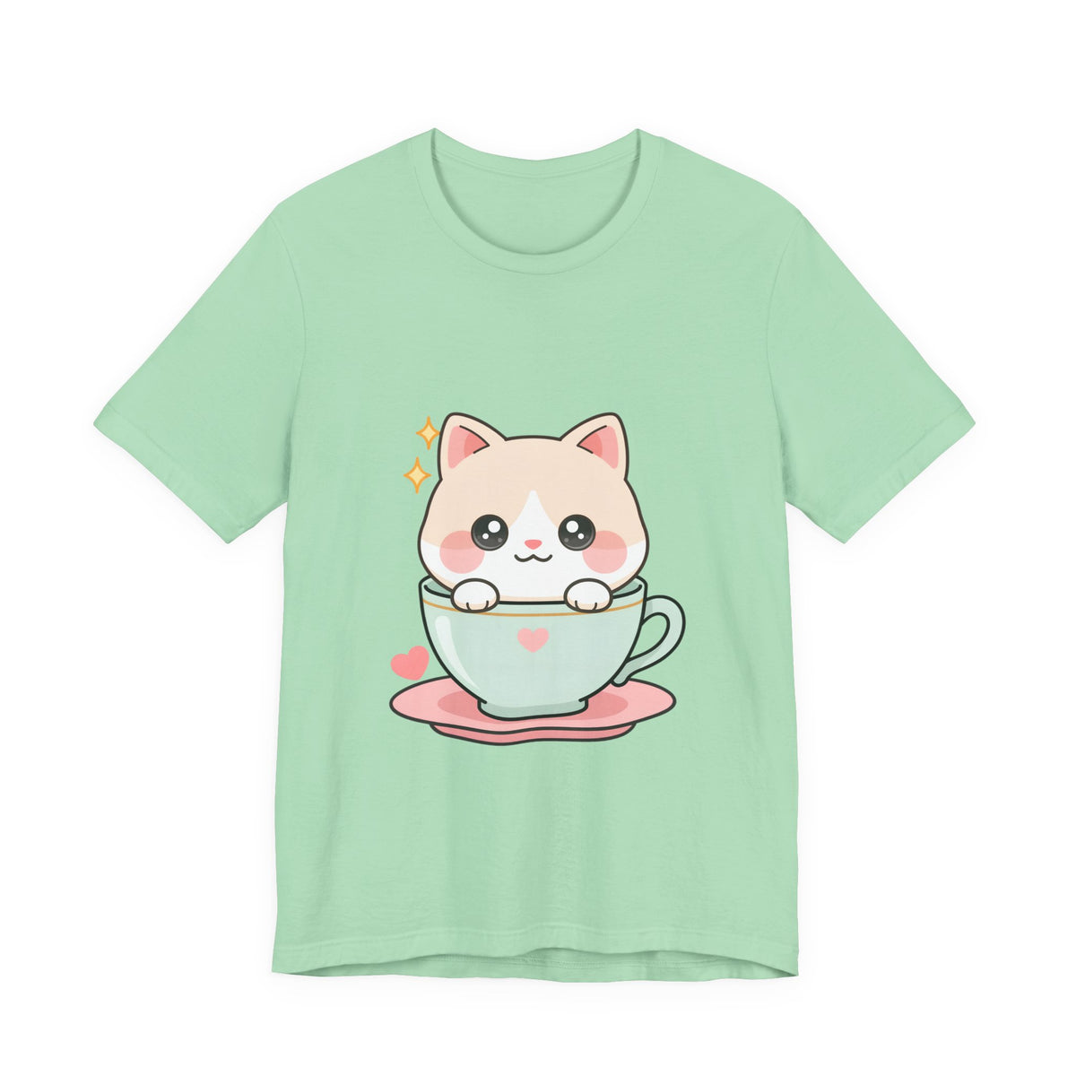 Kawaii Cat T-Shirt for Cute Cat and Chibi Art Fans