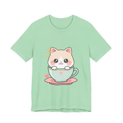 Kawaii Cat T-Shirt for Cute Cat and Chibi Art Fans