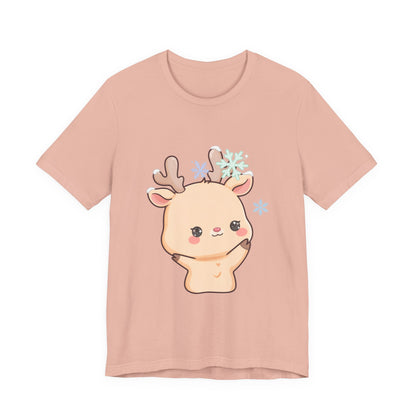 Kawaii Reindeer T-Shirt for Cute Winter Outfits