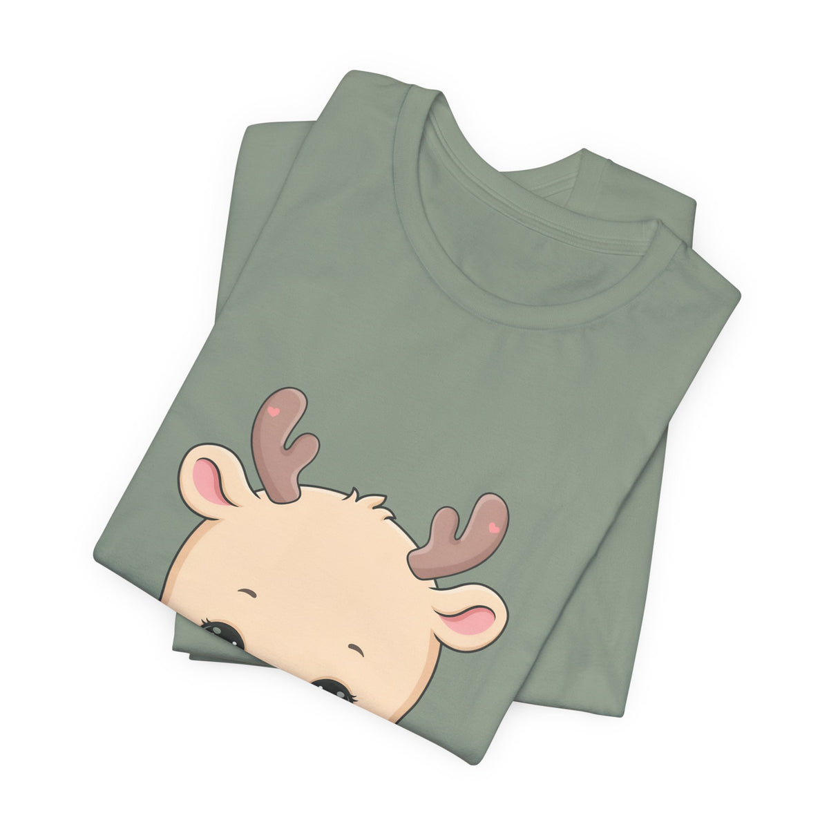 Kawaii Reindeer T-Shirt for Cozy Cocoa Season