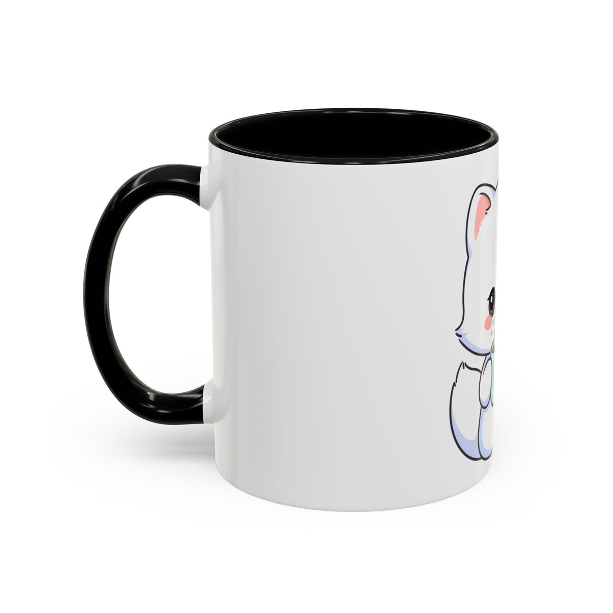 Kawaii Arctic Fox Mug – Cute Cocoa Lover Accent Coffee Mug
