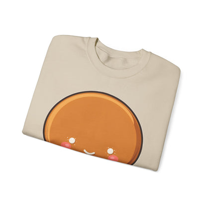 Gingerbread Man Sweatshirt, Cute Kawaii Christmas Crewneck