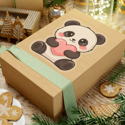 Kawaii Panda Sticker, Sweet Valentine Gift