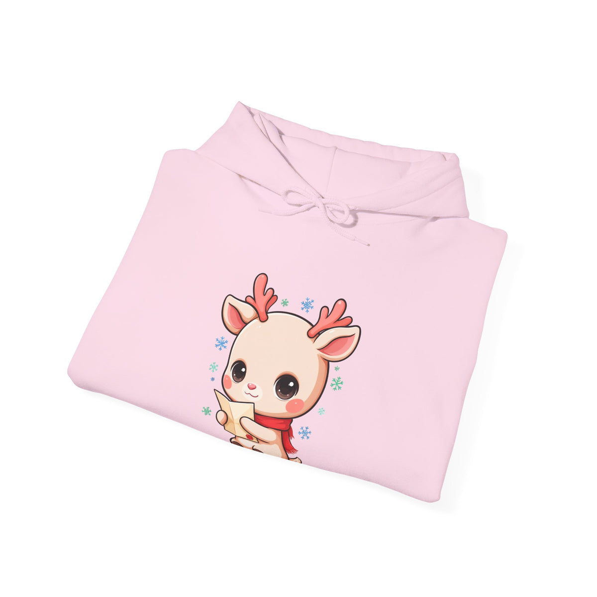 Kawaii Reindeer Christmas Hoodie for Holiday Readers