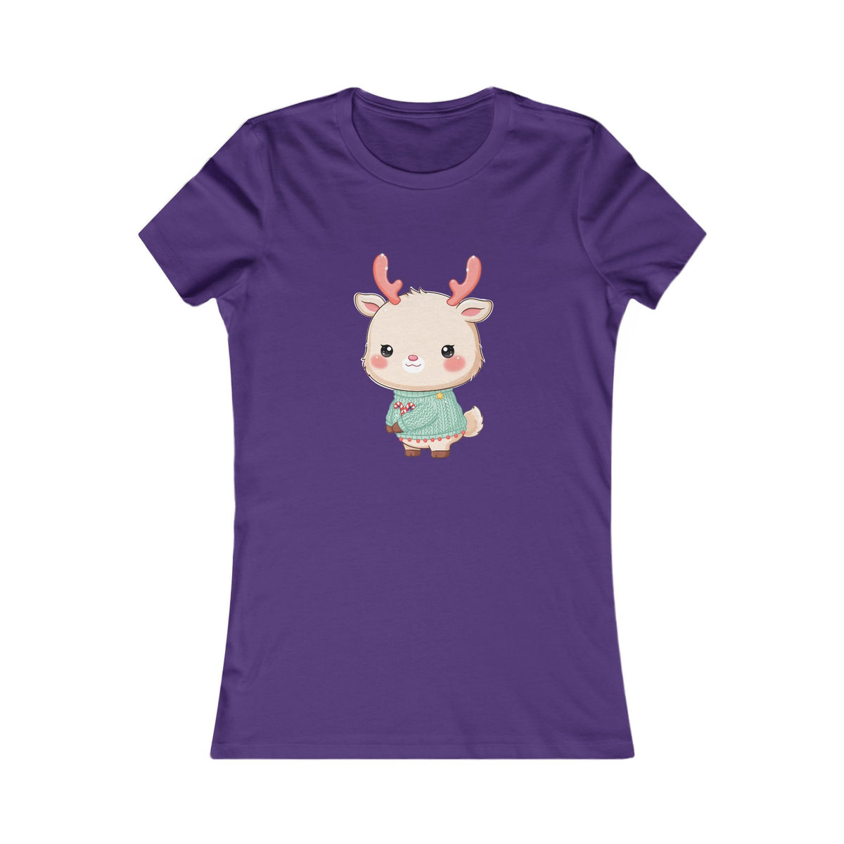 Kawaii Reindeer Christmas Women's Tee