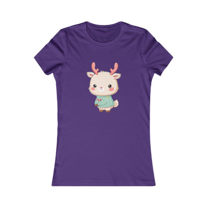Kawaii Reindeer Christmas Women's Tee