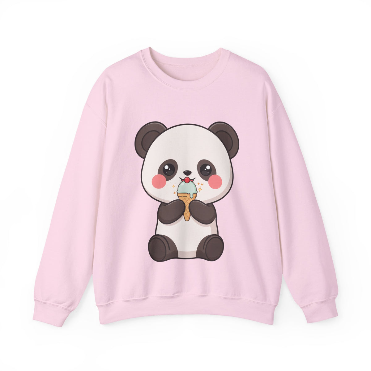 Kawaii Panda Sweatshirt – Cute Ice Cream Crewneck