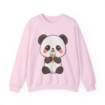 Kawaii Panda Sweatshirt – Cute Ice Cream Crewneck
