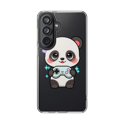 Gamer Panda Clear Impact-Resistant Phone Case