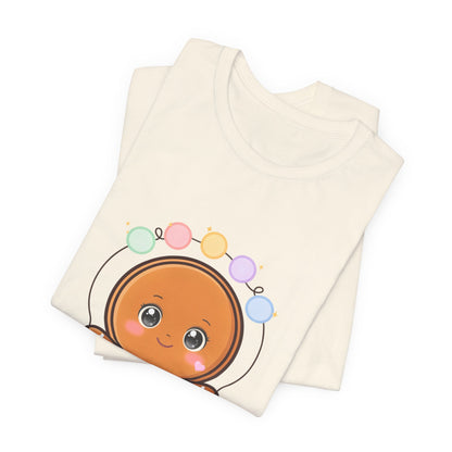 Kawaii Gingerbread Man Christmas T-Shirt, Cute Holiday Tee