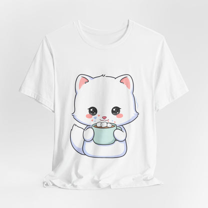 Kawaii Arctic Fox T-Shirt for Cozy Winter Gift Giving