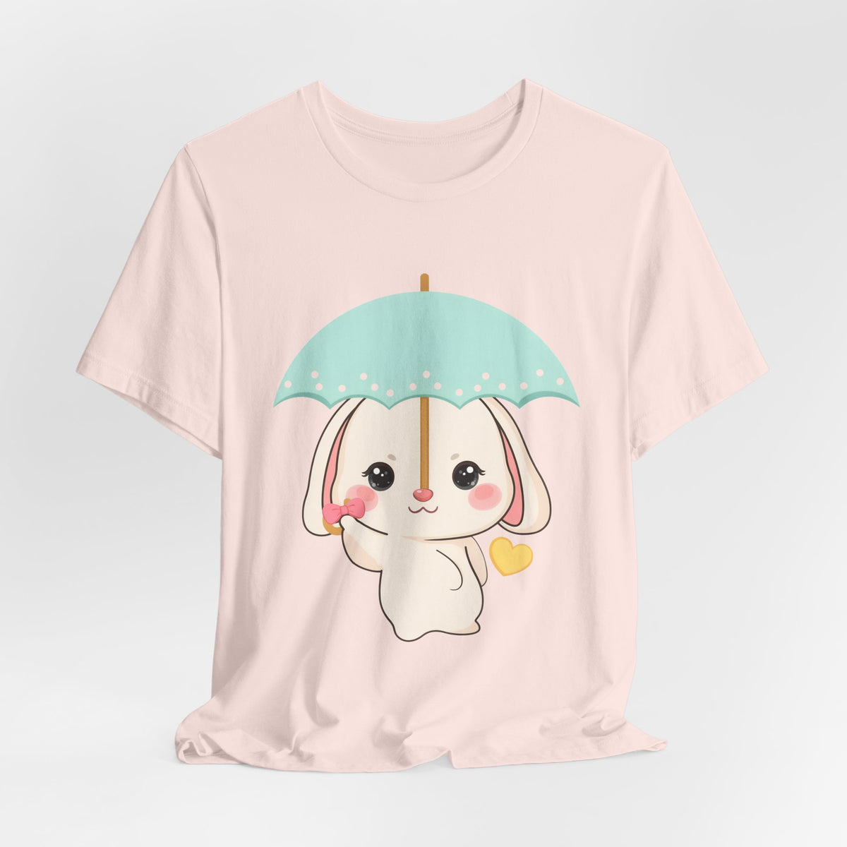 Kawaii Bunny T-Shirt, Cute Umbrella Rabbit Tee