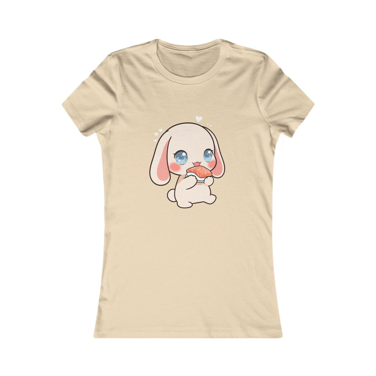 Kawaii Sushi Bunny Women's T-Shirt for Cute Style Fans