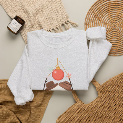 Cute Snowman Christmas Sweatshirt, Kawaii Holiday Crewneck