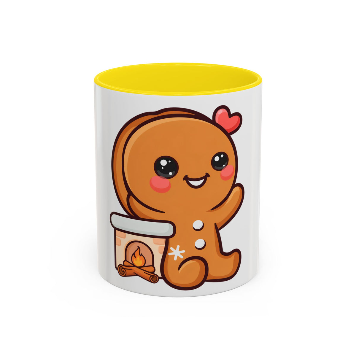 Kawaii Gingerbread Mug for Cozy Winter Coffee Breaks