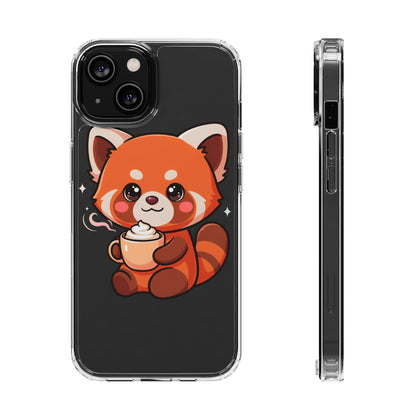 Kawaii Red Panda Phone Case with Latte