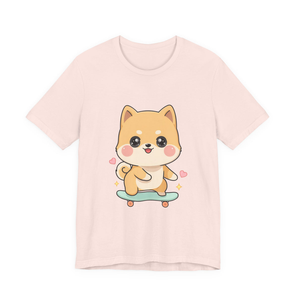 Kawaii Shiba Inu Skateboarder Tee for Dog Lovers
