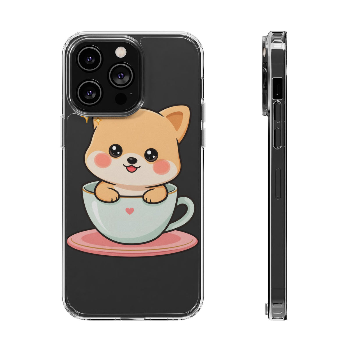 Kawaii Shiba Inu Phone Case – Cute Puppy in a Teacup