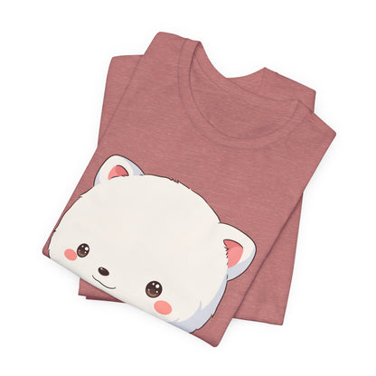 Kawaii Arctic Fox Christmas Tee for Cute Holiday Fans