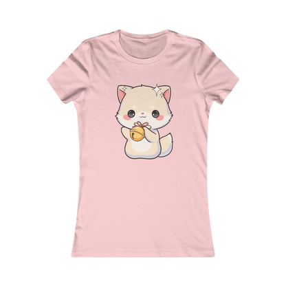 Kawaii Arctic Fox Christmas Tee, Cute Holiday Gift