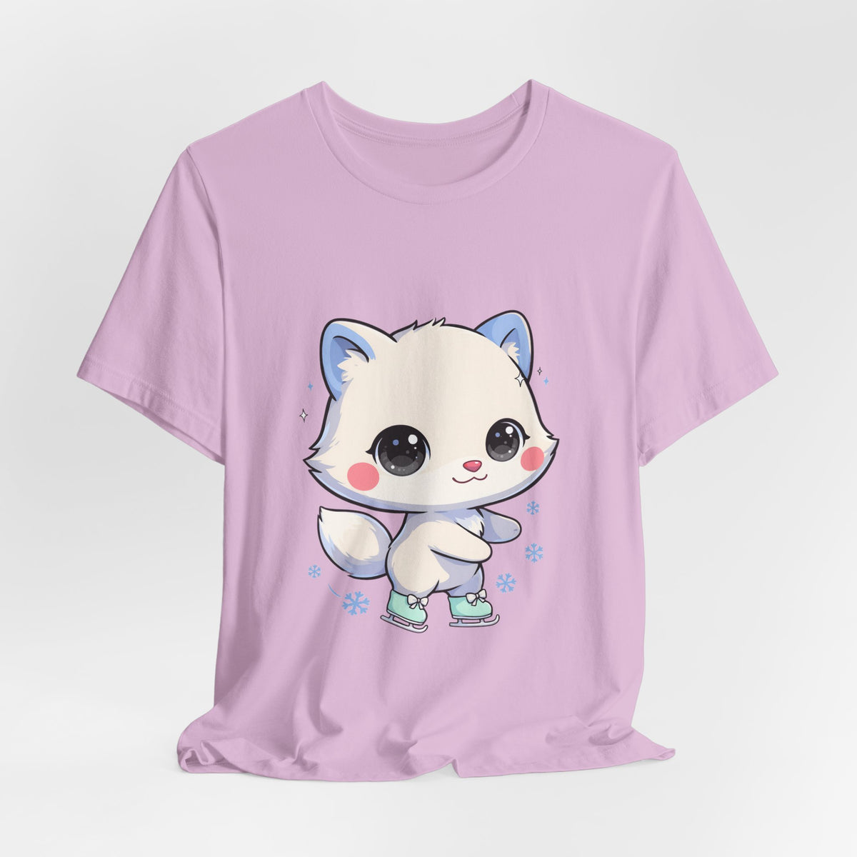 Kawaii Arctic Fox T-Shirt for Winter Gift Giving