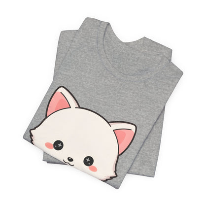 Christmas Fox T-Shirt, Cute Mistletoe Kawaii Tee