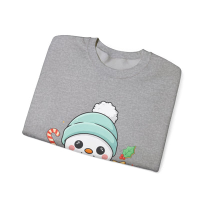 Christmas Snowman Baking Sweatshirt – Kawaii Holiday Crewneck