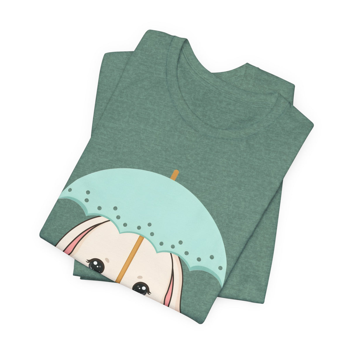 Kawaii Bunny T-Shirt, Cute Umbrella Rabbit Tee