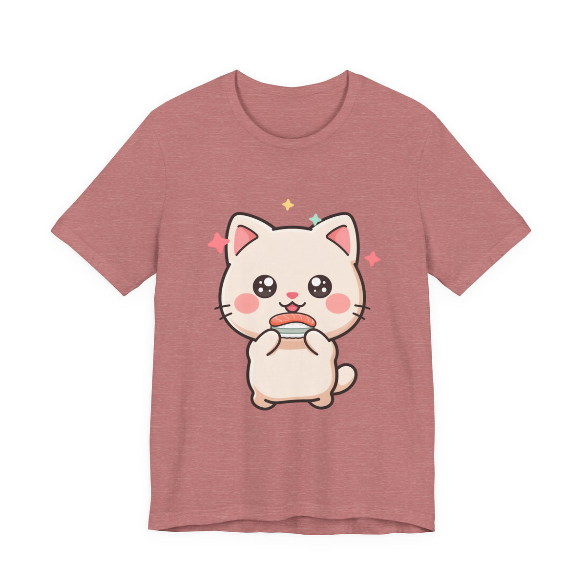 Kawaii Sushi Cat T-Shirt for Cat and Sushi Lovers