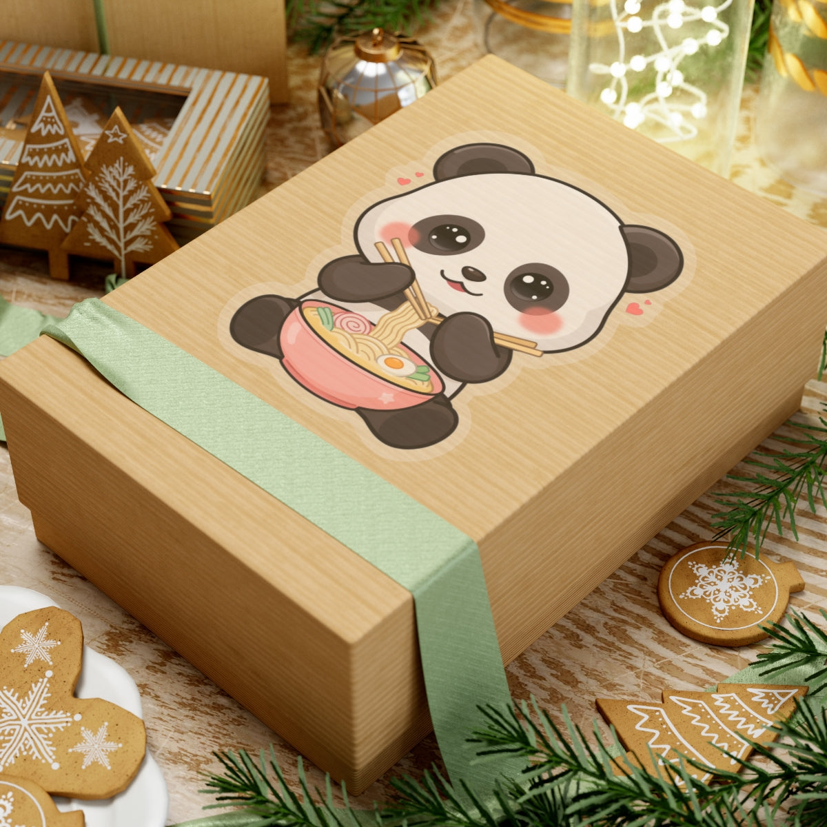 Kawaii Panda Ramen Sticker for Cozy Desk Decor