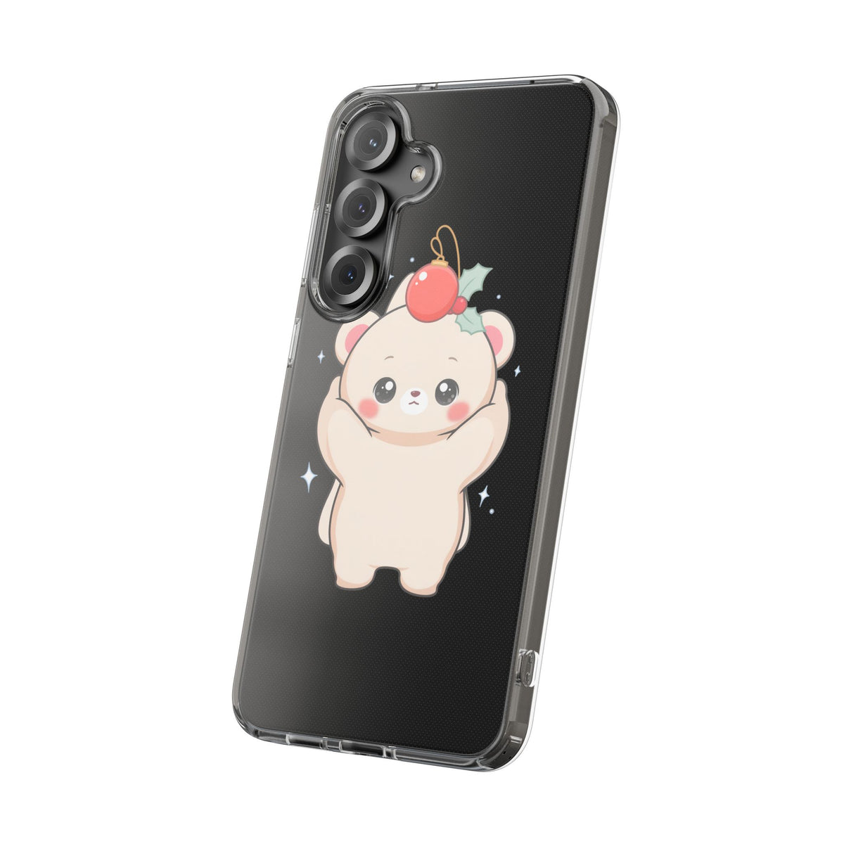 Kawaii Christmas Bear Phone Case for Cozy Holiday Days