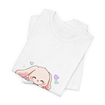 Kawaii Sleeping Bunny Tee, Cute Cloud Nap Unisex Shirt