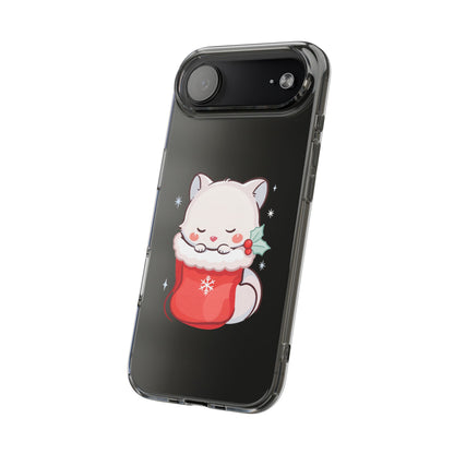Christmas Fox Phone Case, Cute Holiday Stocking Gift